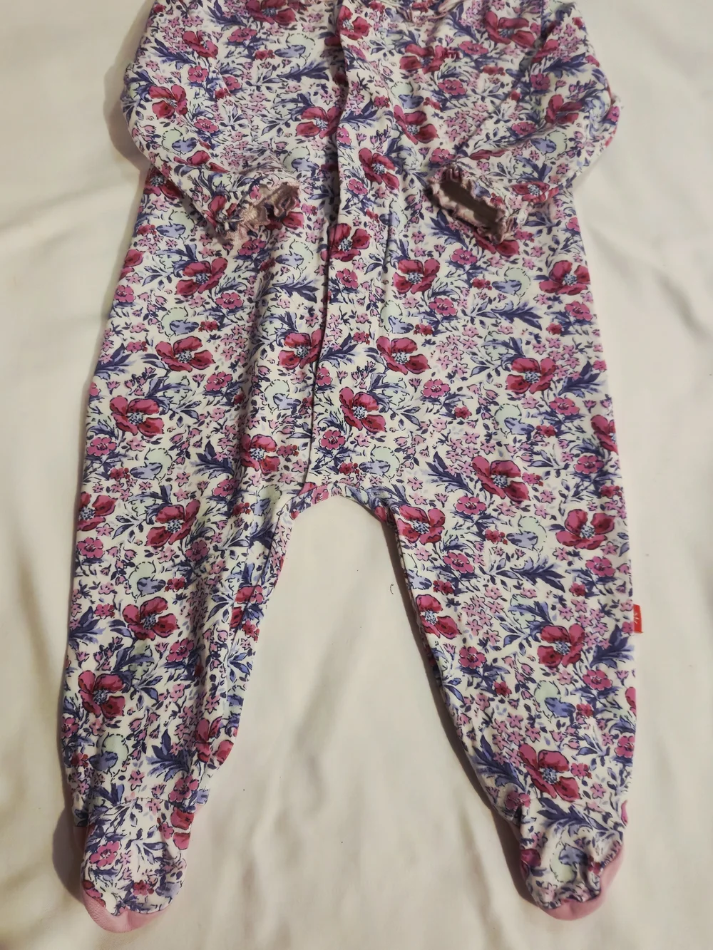 Magnetic Me Pink & Purple Floral Footed One-Piece